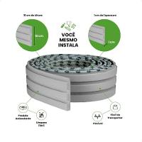 Painel Ripado De Eva Laminado Autocolante Flexível Rolo 10mt Linha Play Cinza - 3