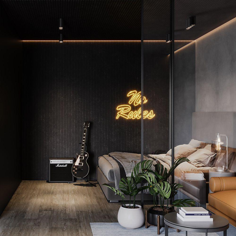 Painel Ripado De Eva Laminado Autocolante Flexível Rolo 10mt Linha Urban Black Com Textura | Preto - 2