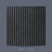 Painel Ripado De Eva Laminado Autocolante Flexível Rolo 10mt Linha Urban Black Com Textura | Preto - 3