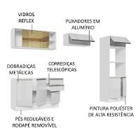 Cozinha Completa 270008 Com Armário E Balcão Branco Brilho - 8