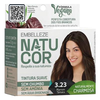 Tinta De Cabelo Natucor Naturalmente Charmosa Marrom Tâmara