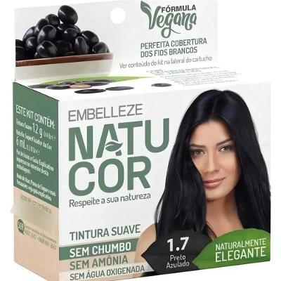 Tinta De Cabelo Natucor Naturalmente Admirável Mirtilo Preto Especial