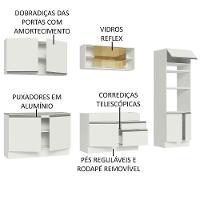 Cozinha Completa 310001 Com Armário E Balcão Branco Branco - 7