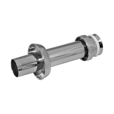 Tubo De Ligação Vaso Plástico Cromado Ajustável 20 Cm