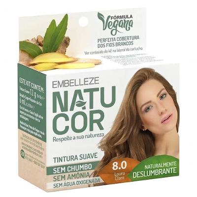 Tintura Natucor Embelleze Tinta De Cabelo Tom Loiro Claro Para Cabelo