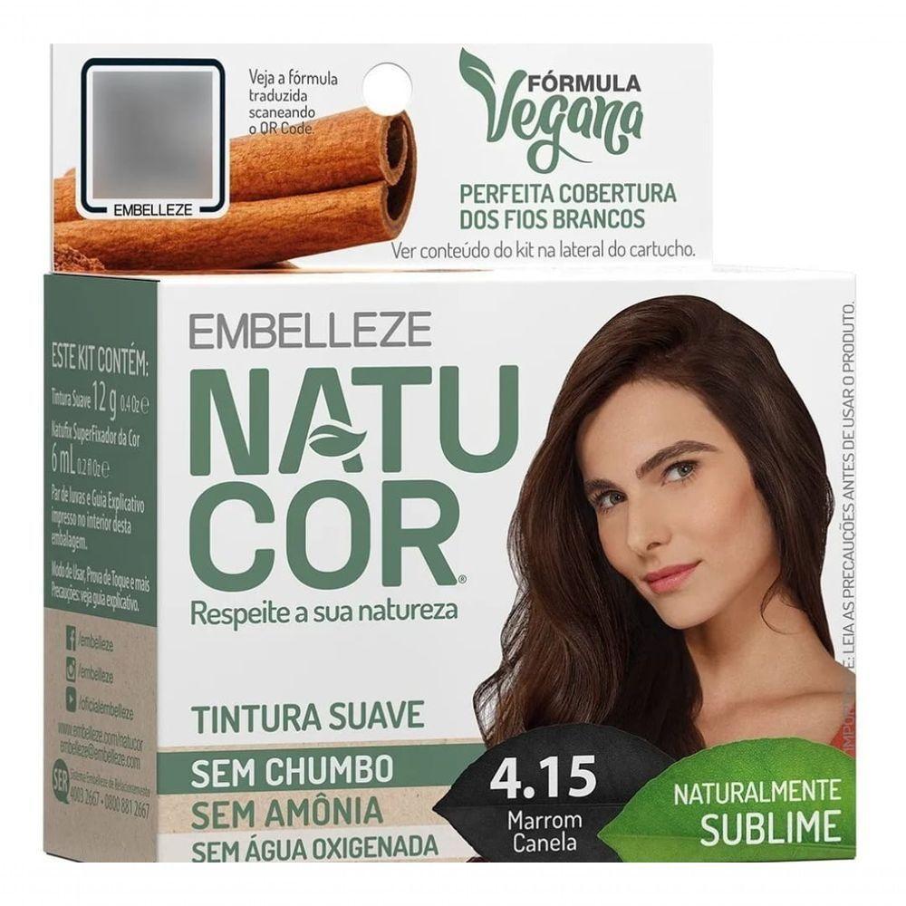 Tintura Natucor Tinta De Cabelo Tom Marrom Canela Para Cabelo - 1