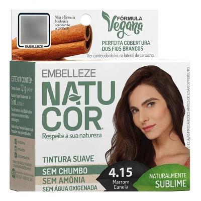 Tintura Natucor Tinta De Cabelo Tom Marrom Canela Para Cabelo