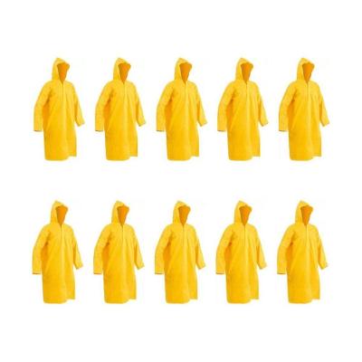Capa Chuva Pvc Forrada Amarela G