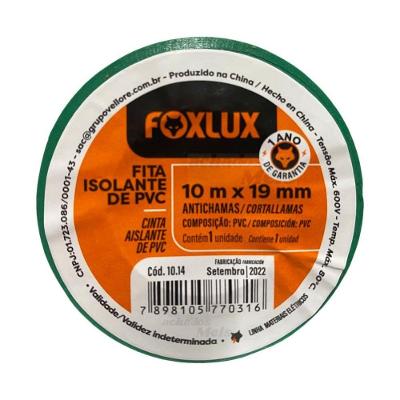 Fita Isolante 10 Mts Verde Foxlux