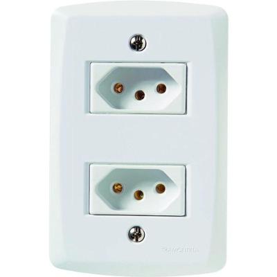 Conjunto 4 X 2 De 2 Tomadas 2p+t 10a 250v - Tramontina