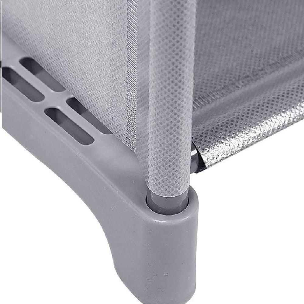 Estante Organizadora Porta Livros Com 4 Prateleiras Modular Brinquedos Quarto Banheiro Cozinha Sapateira Multiuso Cinza - 2