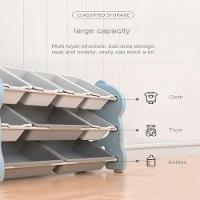 Caixa Organizadora Infantil Estante Brinquedos Bau Quarto Bebe Multiuso Porta Treco Armario Azul Girafinha - 7