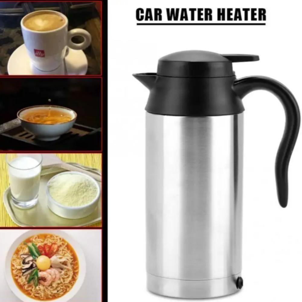 Garrafa Chaleira Termica 600ml Inox 12v Veicular Eletrica Caneca Aquecedor Portatil Copo Carro Barco Viagem Cha Cafe - 5
