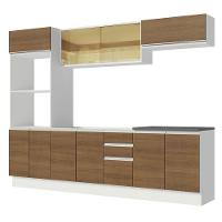 Cozinha Completa 270007 Com Armário E Balcão Branco/Rustic