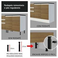 Cozinha Completa 270007 Com Armário E Balcão Branco/Rustic - 9