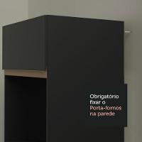 Cozinha Completa Madesa Reims 310002 Com Armário E Balcão Preto - 3