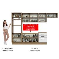 Cozinha Completa 330001 Com Armário E Balcão Rustic/branco - 7