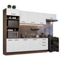 Cozinha Completa 330001 Com Armário E Balcão Rustic/branco - 10