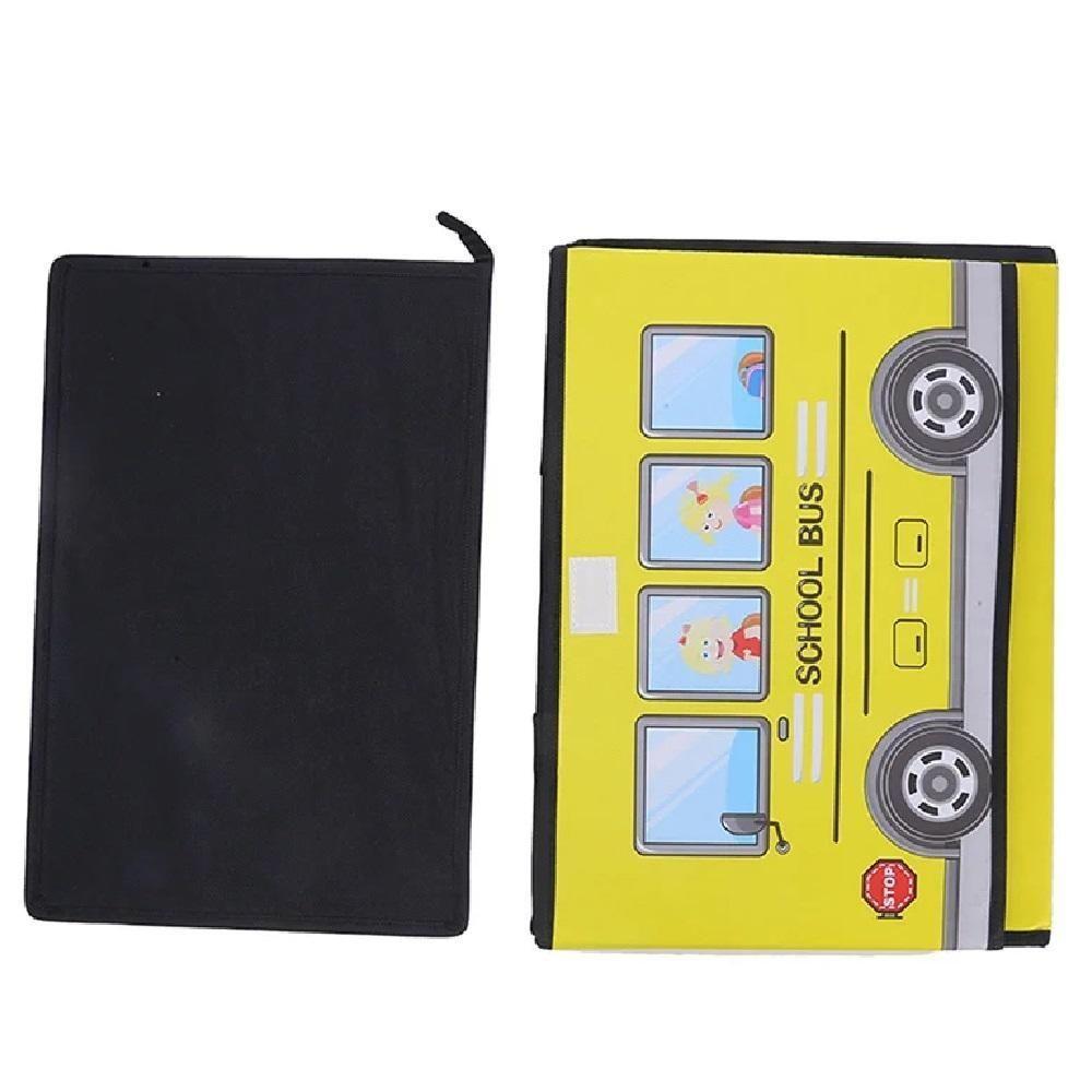 Bau Puff Organizador Infantil Quarto Sala Brinquedoteca Creche Porta Treco Multiuso Kids Amarelo - 6