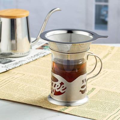 Coador Inox Filtro De Cafe Cha Sem Papel Peneira Mini Reutilizavel Luxo