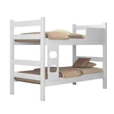 Beliche Branca Infantil Vira 2 Camas Solteiro Compacta