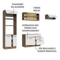 Cozinha Completa 270004 Com Armário E Balcão Rustic/Branco - 8