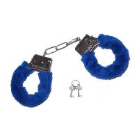 Algema De Metal Com Chave Pelúcia Fantasia Azul - 1