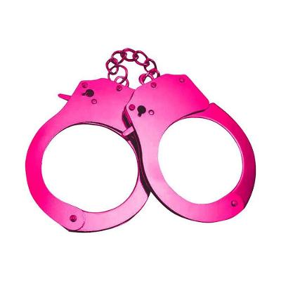 Algemas Metal Colorida Chave Trava Segurança Fantasia Rosa Pink