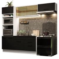 Cozinha Completa 270004 Com Armário E Balcão Branco/Preto - 9