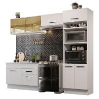 Cozinha Completa 270005 Com Armário E Balcão Branco Branco - 10