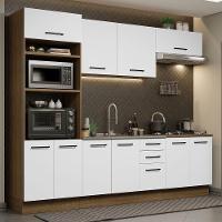 Cozinha Completa 270001 Com Armário E Balcão Rustic/branco - 1