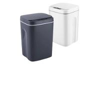 Lixeira Automatica Com Sensor Touch Cozinha Banheiro 12 Litros Inteligente Recarregavel Cor:branco - 6