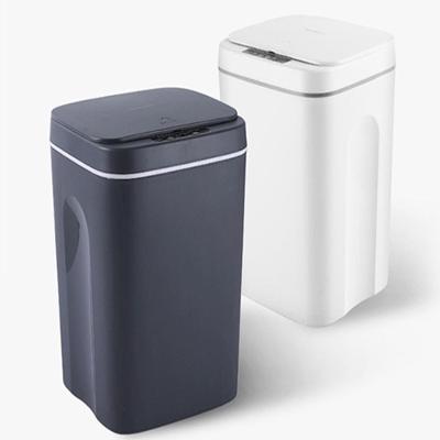 Lixeira Automatica Com Sensor Touch Cozinha Banheiro 12 Litros Inteligente Recarregavel Cor:cinza