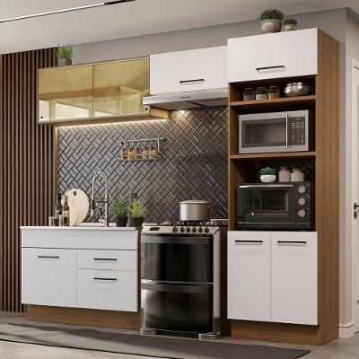 Cozinha Completa 27000 Com Armário E Balcão Rustic/branco