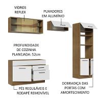 Cozinha Completa 27000 Com Armário E Balcão Rustic/branco - 8