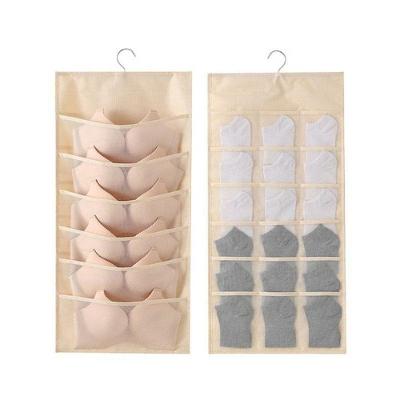 Cabide Organizador 20 Bolsos Divisorias Porta Sutia Closet Joias Guarda Roupa