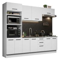 Cozinha Completa 270001 Com Armário E Balcão Branco Branco - 10