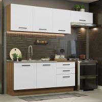 Cozinha Completa 260002 Com Armário E Balcão Rustic/branco - 1