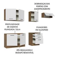 Cozinha Completa 260002 Com Armário E Balcão Rustic/branco - 8