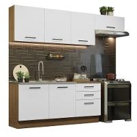 Cozinha Completa 260002 Com Armário E Balcão Rustic/branco - 10