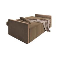 Sofá Cama Casal Paris Retrátil E Reclinável 2,10m Veludo Marrom - 5