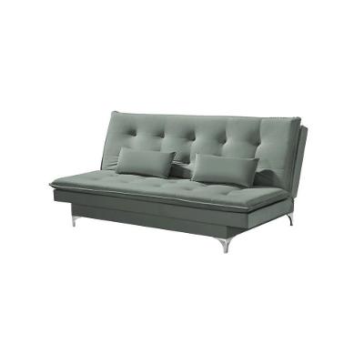 Sofá Cama Casal Berlim 190cm Design Moderno Veludo Cinza
