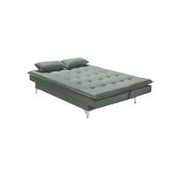 Sofá Cama Casal Berlim 190cm Design Moderno Veludo Cinza