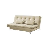 Sofá Cama Casal Berlim 190cm Design Moderno Veludo Bege - 2