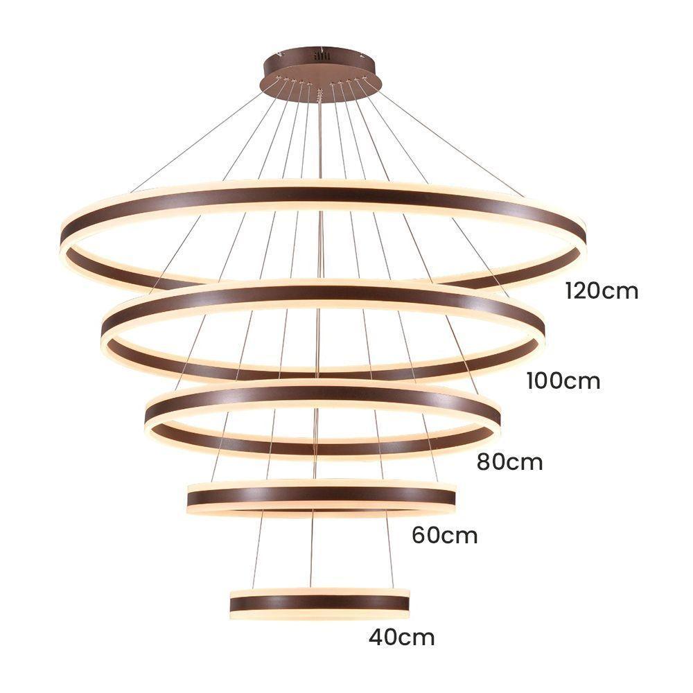 Lustre Pendente Sindora Dcd03020 Marrom Led Bivolt - 3