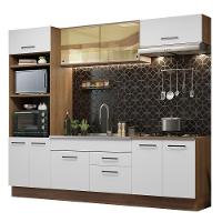 Cozinha Completa 270003 Com Armário E Balcão Rustic/Branco - 10