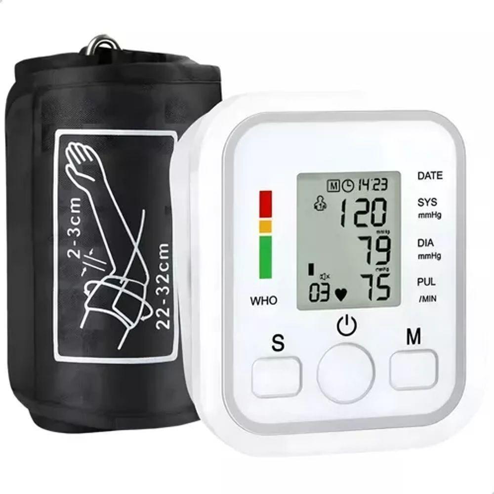 Aparelho Medidor Pressao Arterial Digital Automatico Braço Branco - 2
