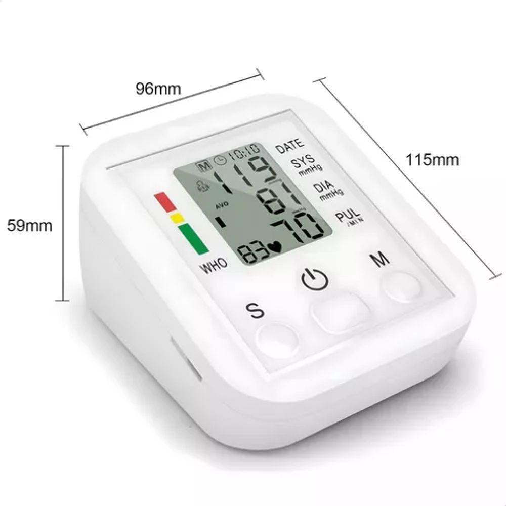 Aparelho Medidor Pressao Arterial Digital Automatico Braço Branco - 4