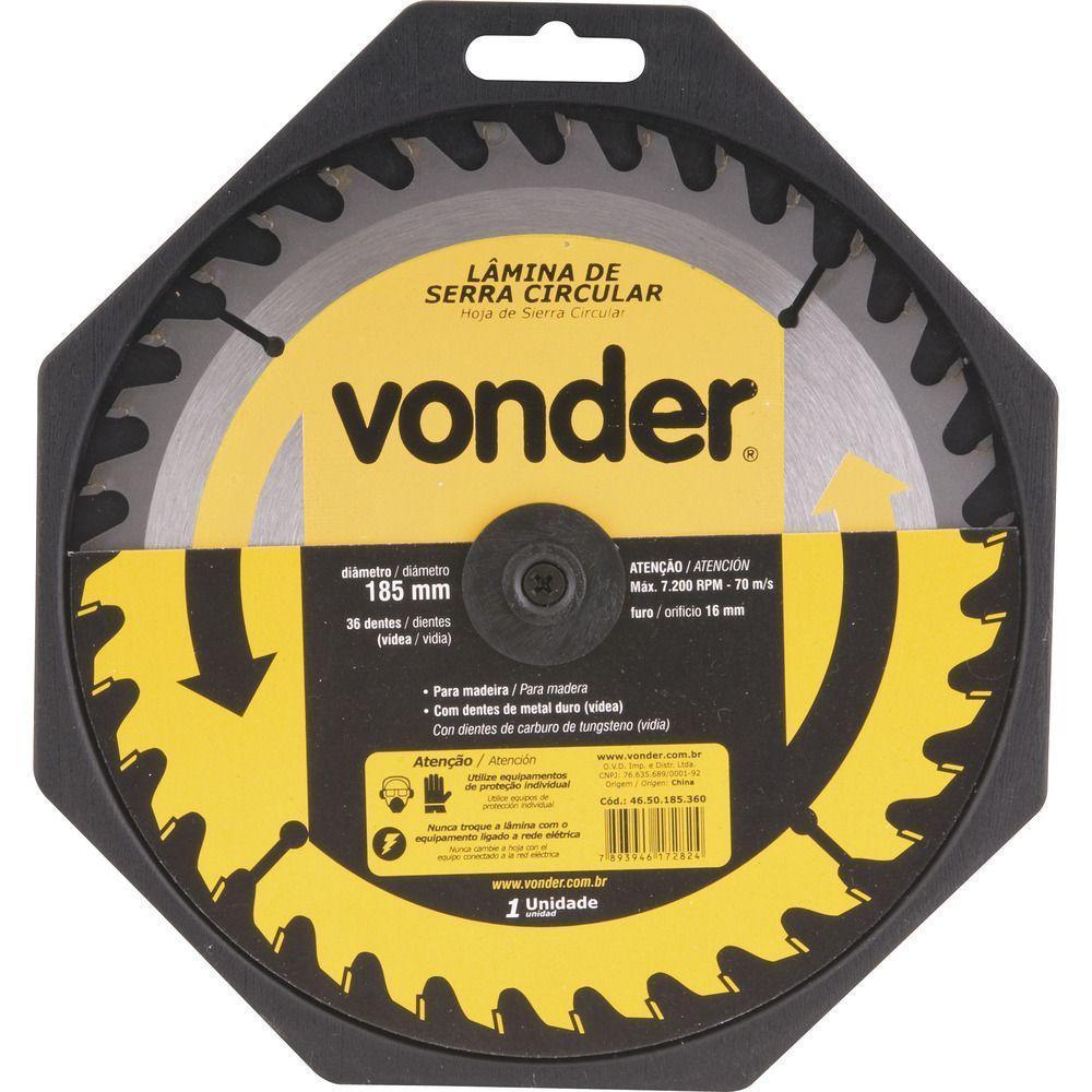 Lamina Serra Circular Vídea 235x30x3,0mm 36d 5600 Rpm Vonder - 2