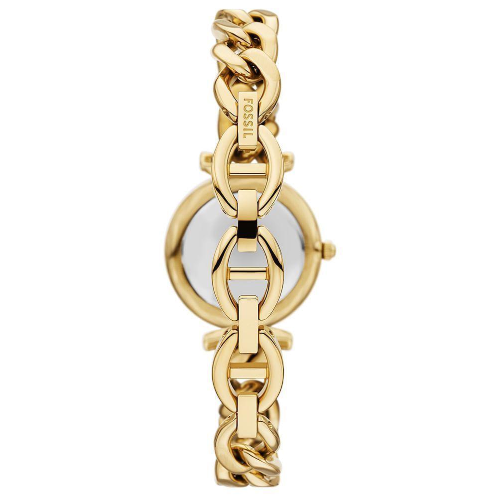 Relógio Fossil Feminino Carlie Dourado - Es5387set/1dn - 3